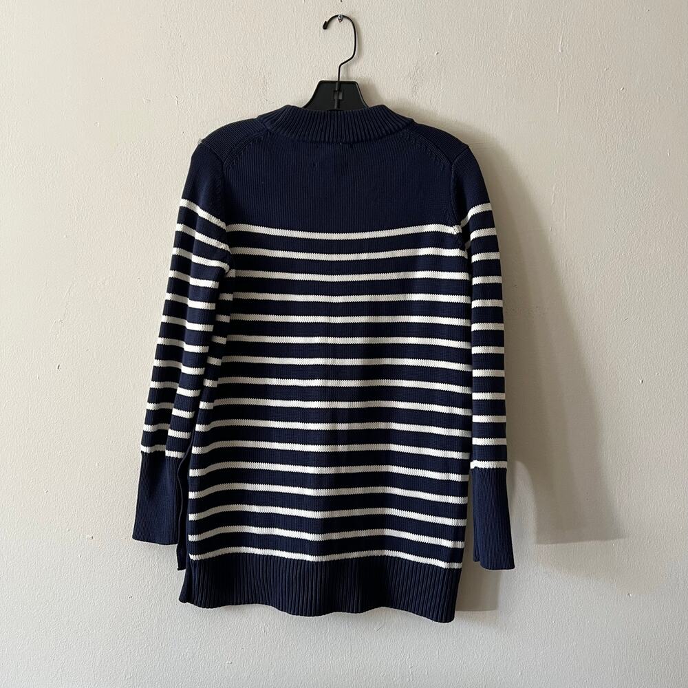 tuckernuck Navy Bar Harbor Striped Sweater size XS cotton DR - Picture 7 of 7